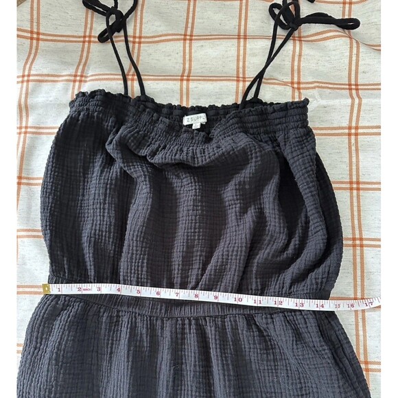 Z supply Mystic Kiara Guaze Jumpsuit Black Large - Picture 4 of 13